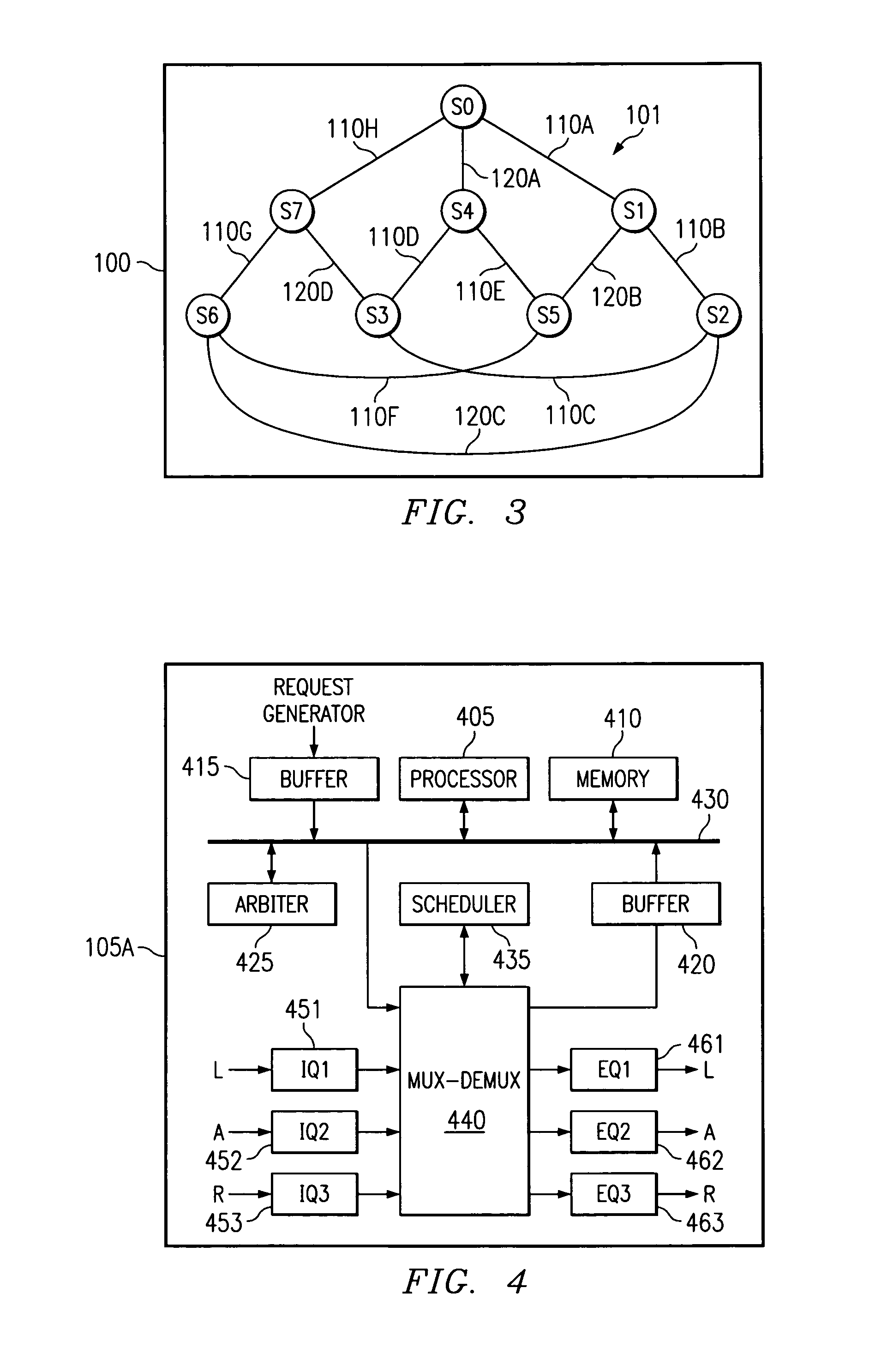 Octagonal interconnection network for linking processing nodes on an SOC device and method of operating same
