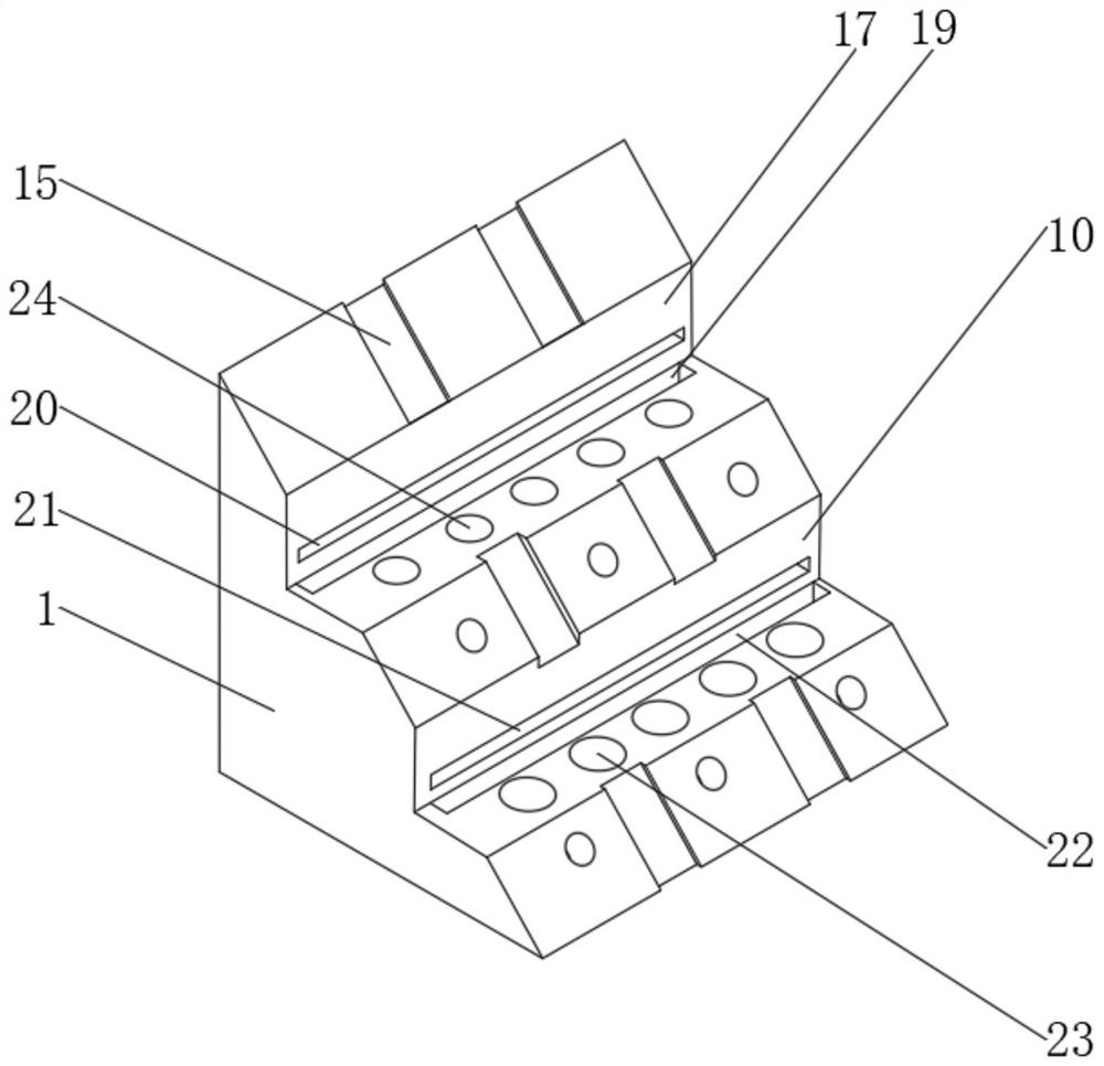 Side slope structure reinforced by anchor rods