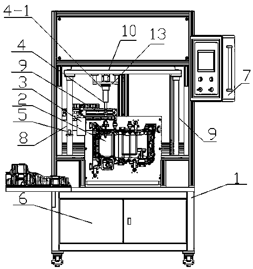 Device capable of mounting and detecting oil discharging bolt gasket of oil pan