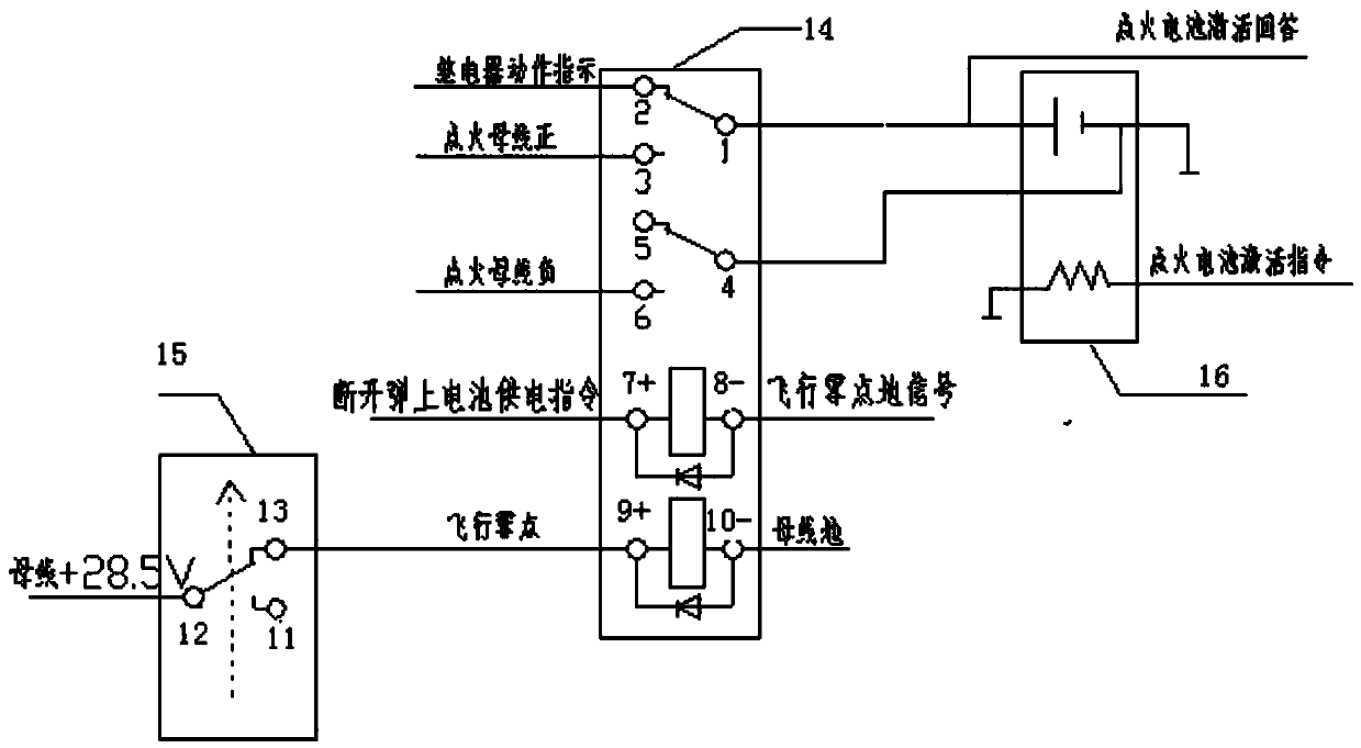 Ignition generating line power supply control circuit
