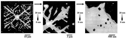 Method for constructing micro-nano patterns in high-molecule film lamellas through selective dissolution