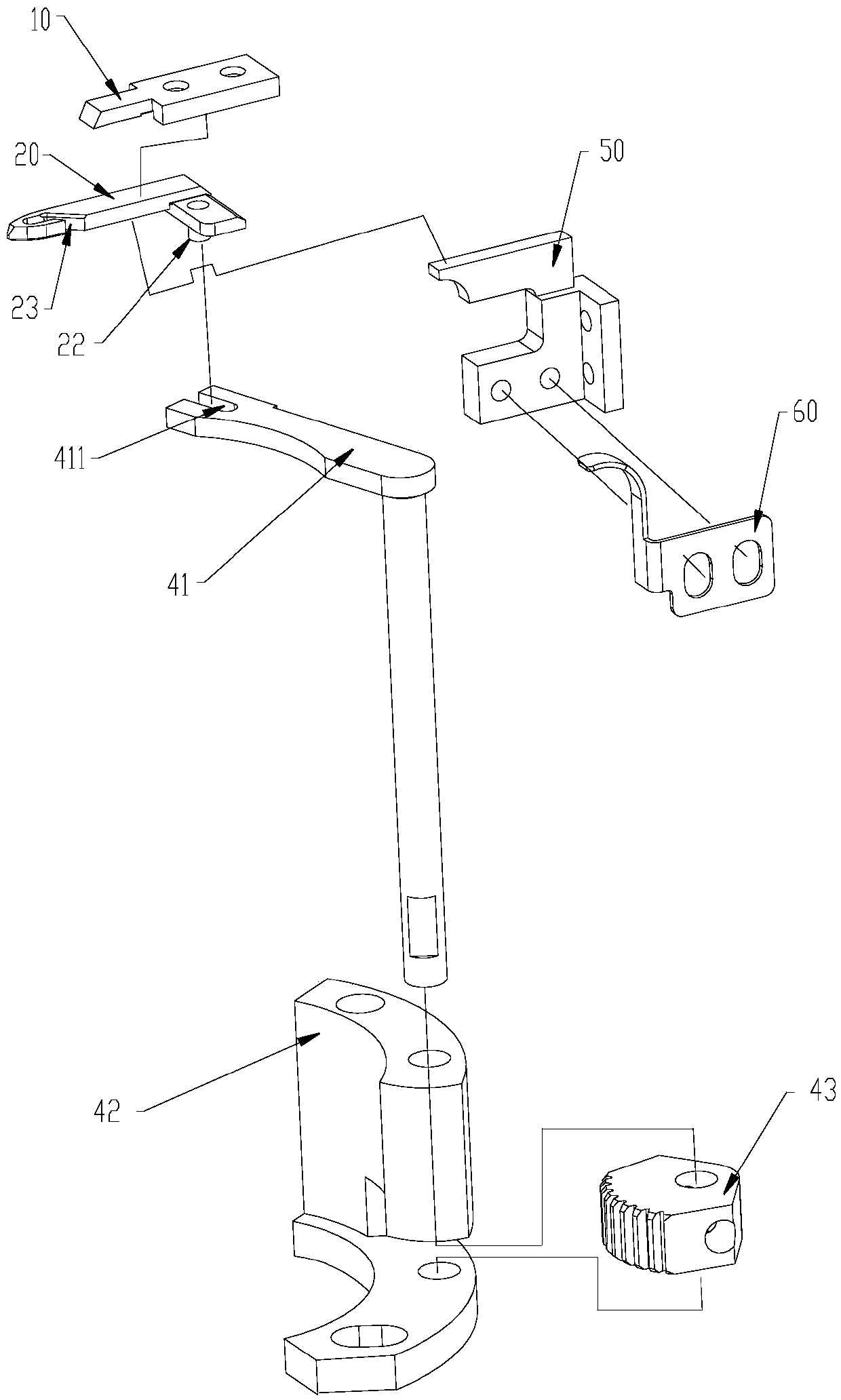 Thread trimming mechanism and sewing machine with same