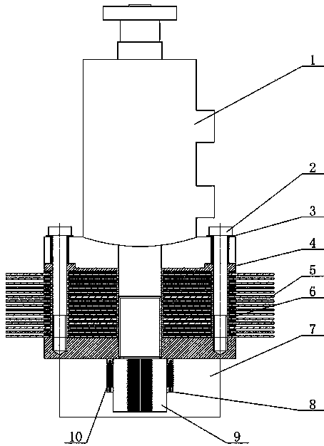Tension-torsion composite clamp under multi-physics coupling condition