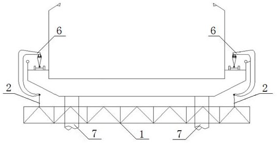 Method for bridge maintenance vehicle and maintenance platform avoiding bridge piers