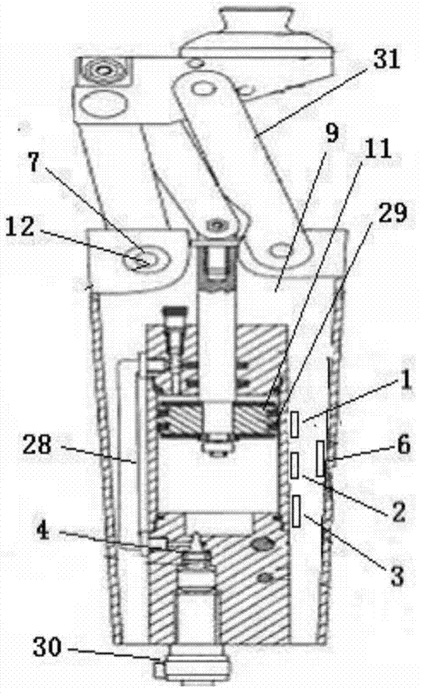Control method for artificial limb knee and ankle joints