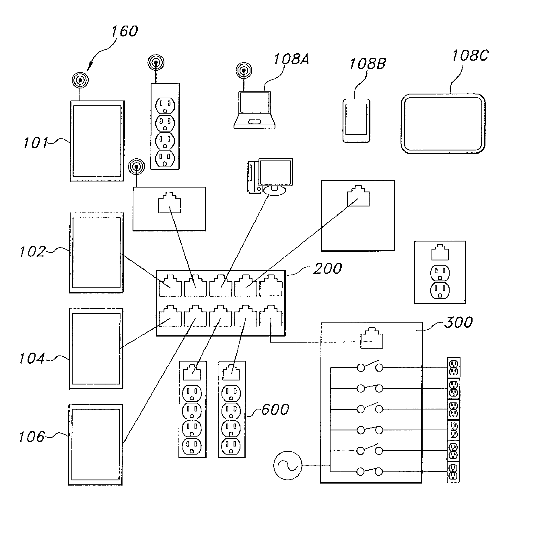 Electrical power distribution and control system and method for remotely controlling power delivery through IP addressable electrical power supply equipment and scanning a network for power control devices