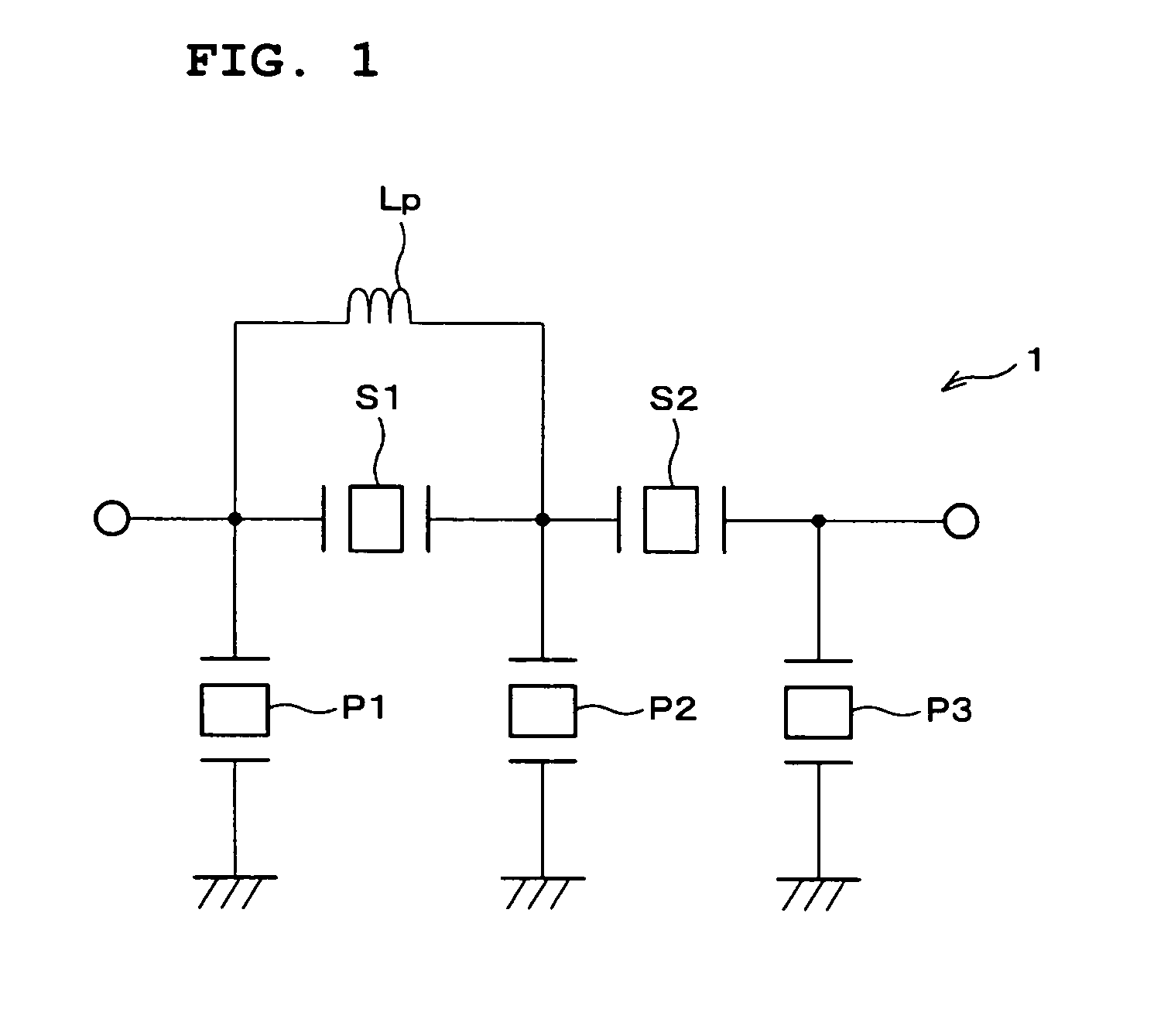 Ladder filter, branching filter, and communication apparatus