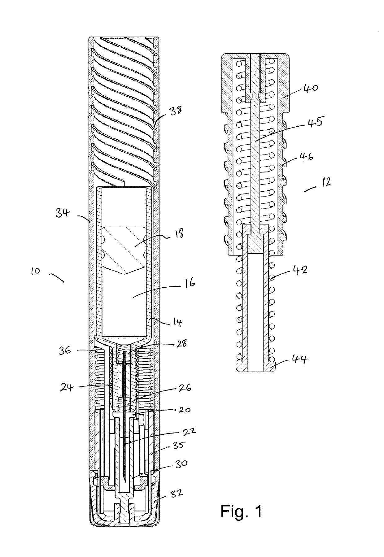 Automatic drug delivery devices