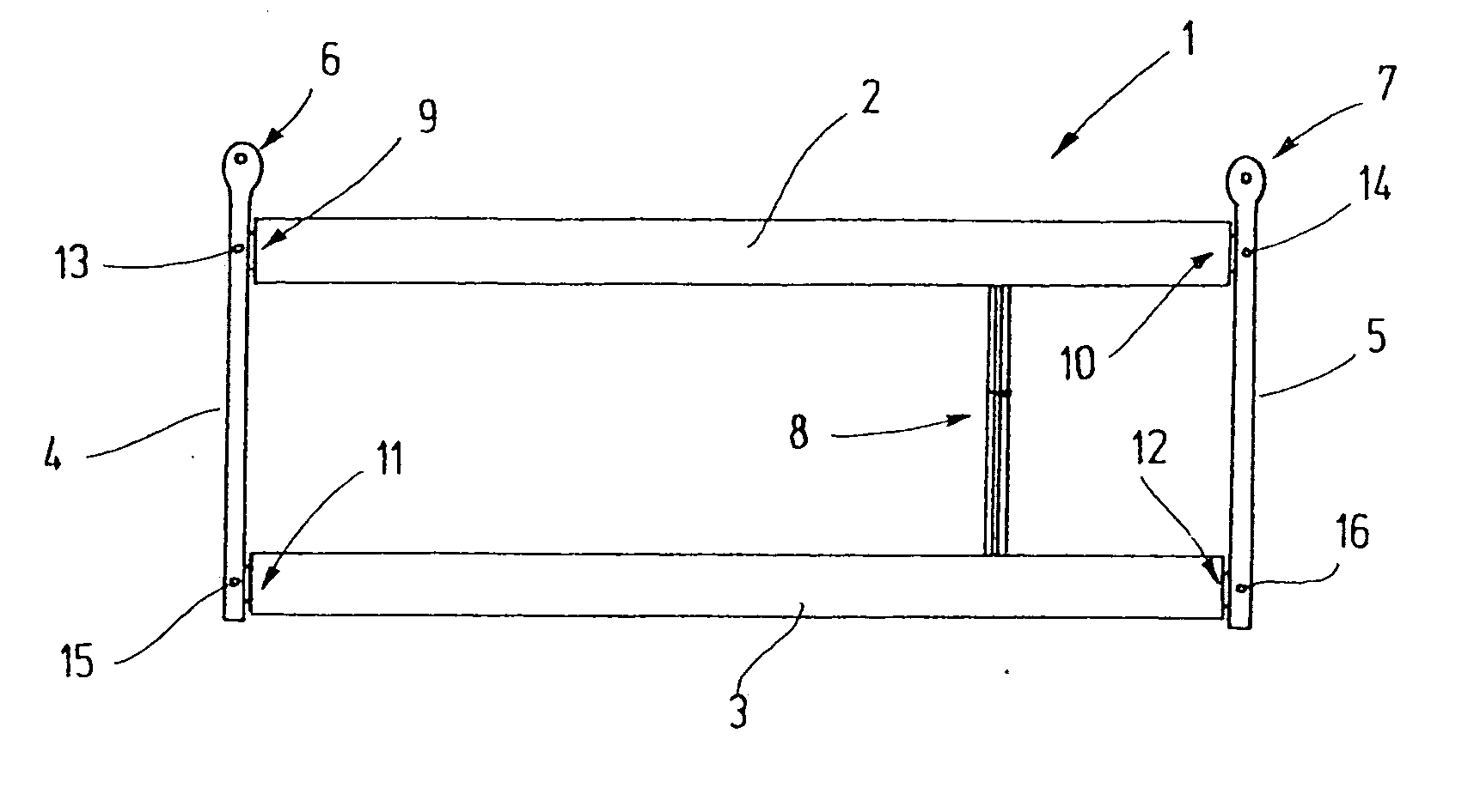 Heald shaft