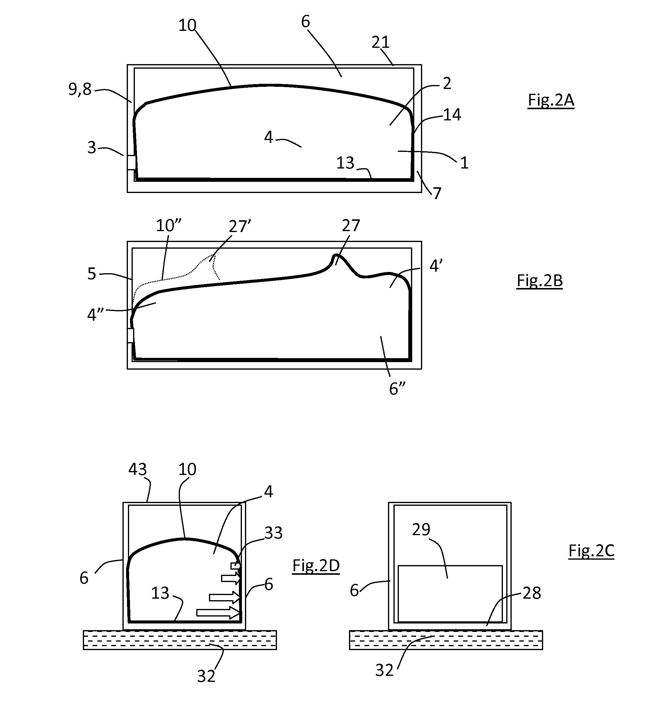 Flexible tank for fluid containerisation