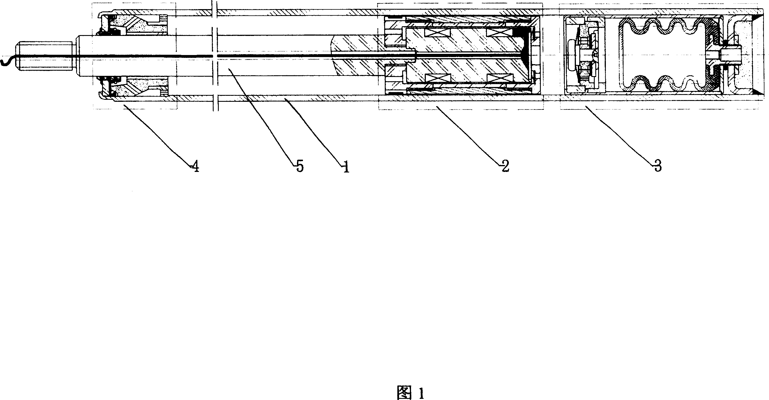 Double channel magnetic current damp variation device with recombination of mixing mode and flowing mode