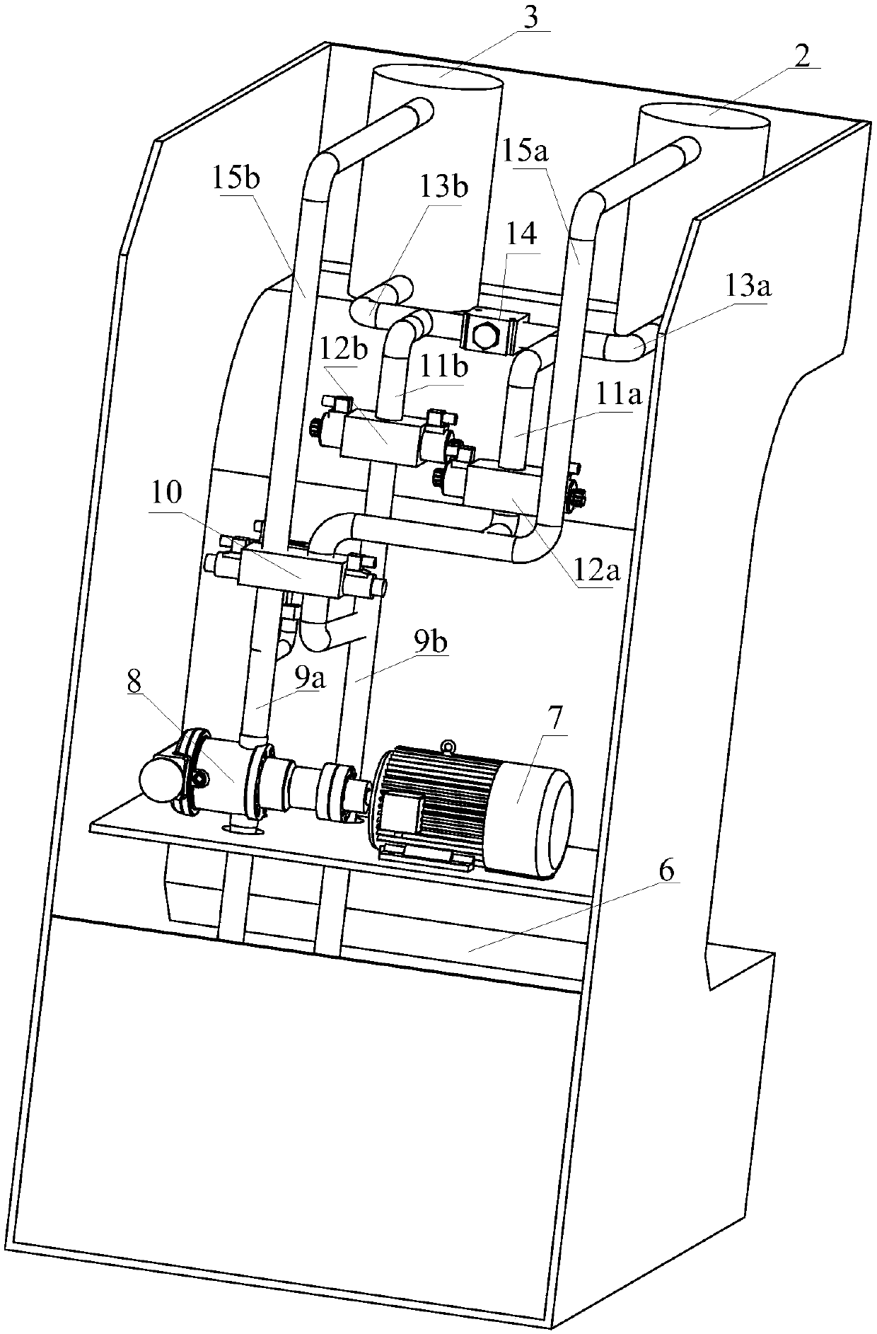 A hydraulic press with double execution units