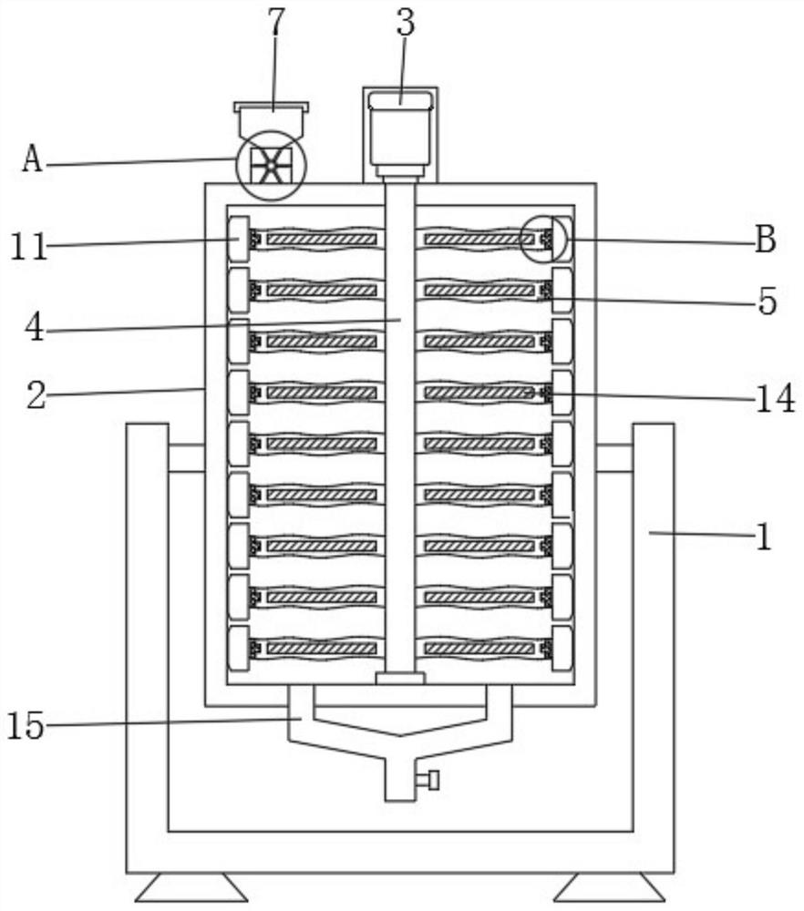 Lubricating oil stirring device facilitating feeding