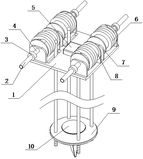 Underground water level monitoring method and monitoring device