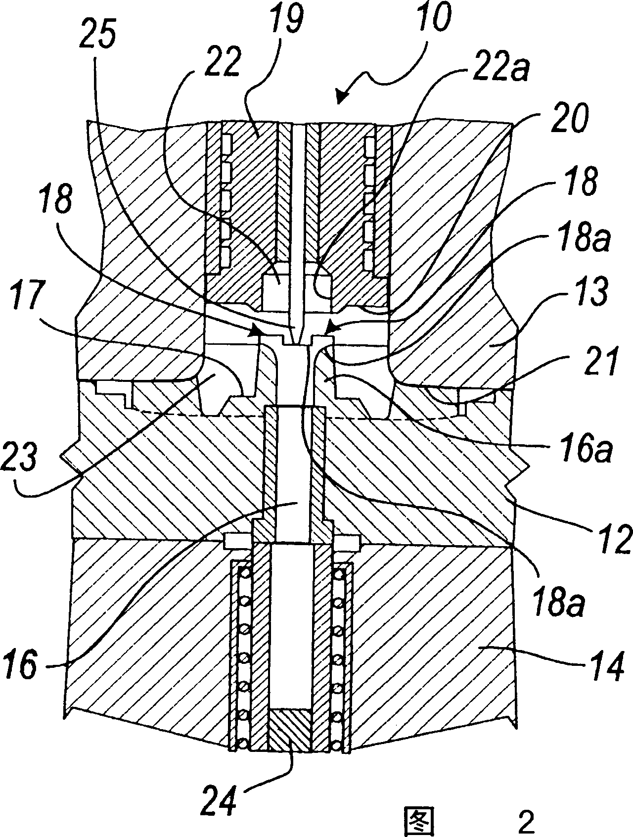 Apparatus for manufacturing articles made of light alloys and the like, and method performed by the apparatus