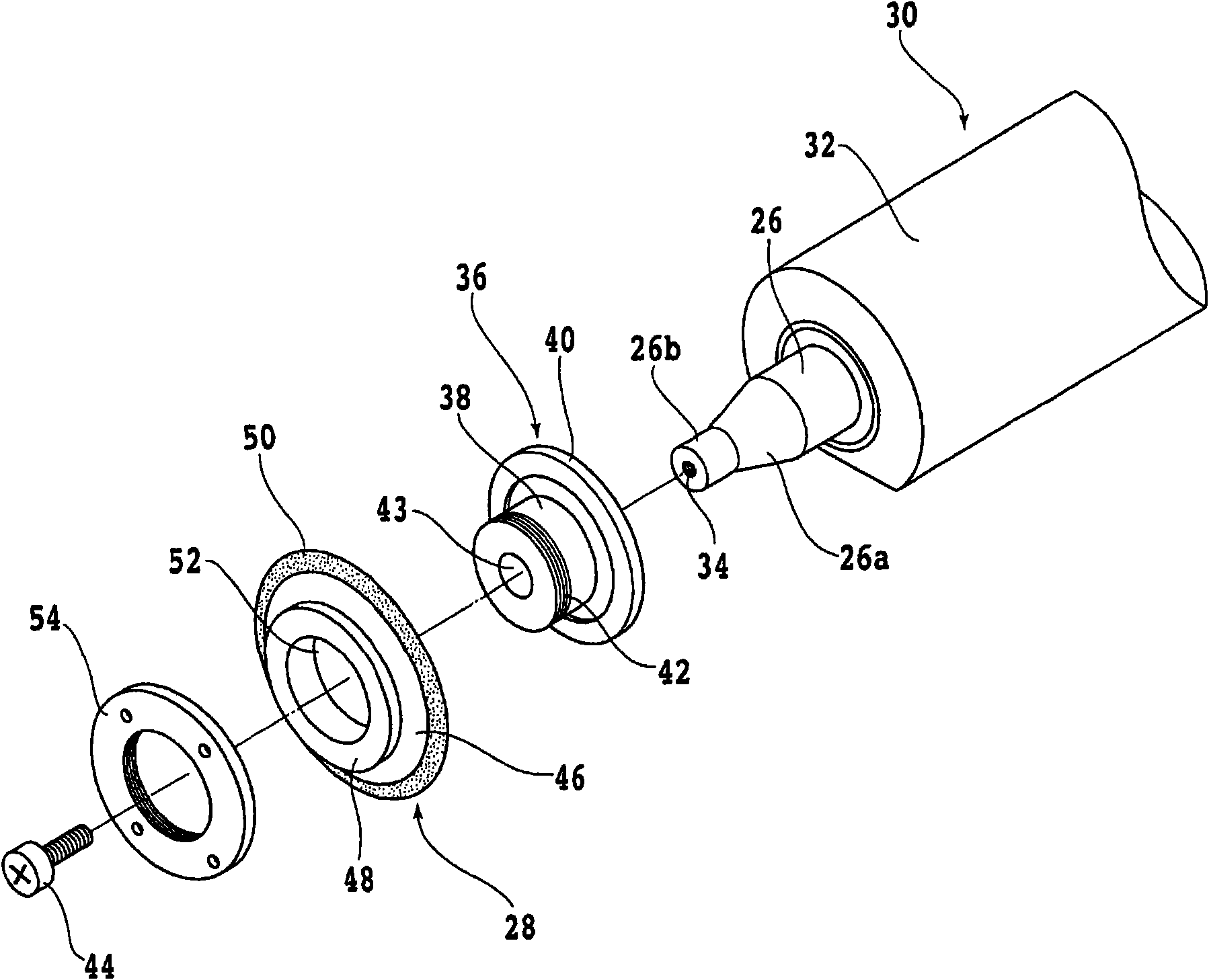 Support flange disassembling tool and support flange disassembling method