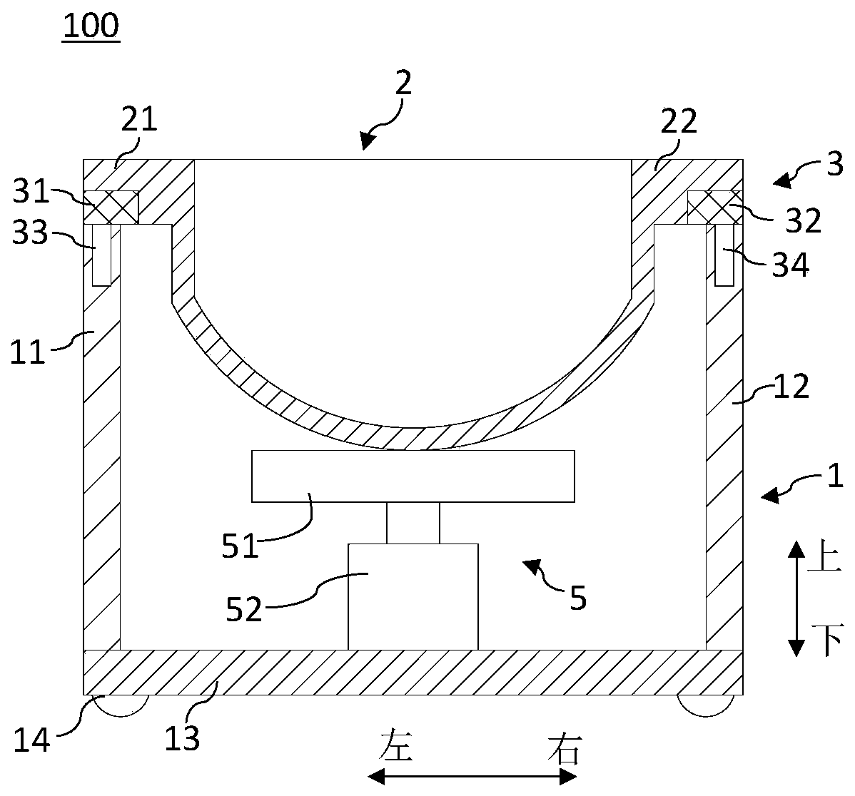 Bearing type cradle bed and control method for bearing type cradle bed