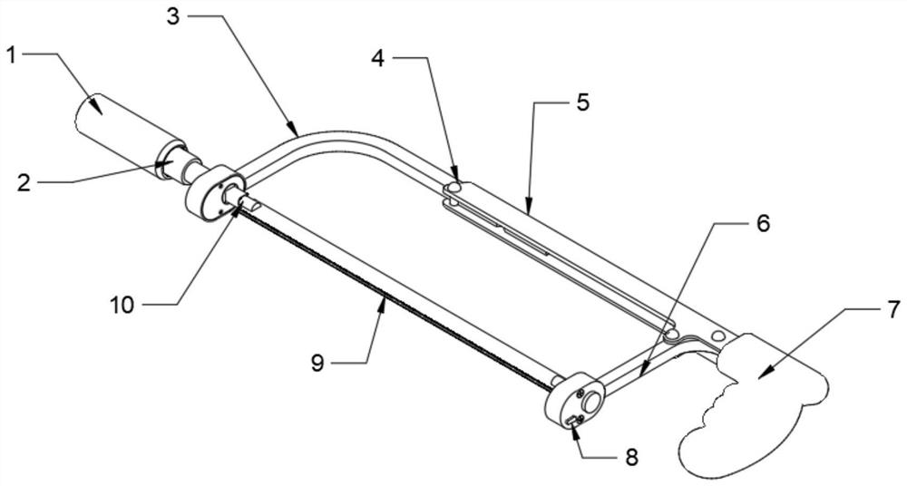 360-degree constant-value torsion saw bow