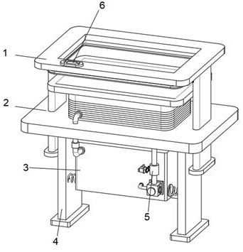An assembly line transmission and fixing device for wine box packaging and printing