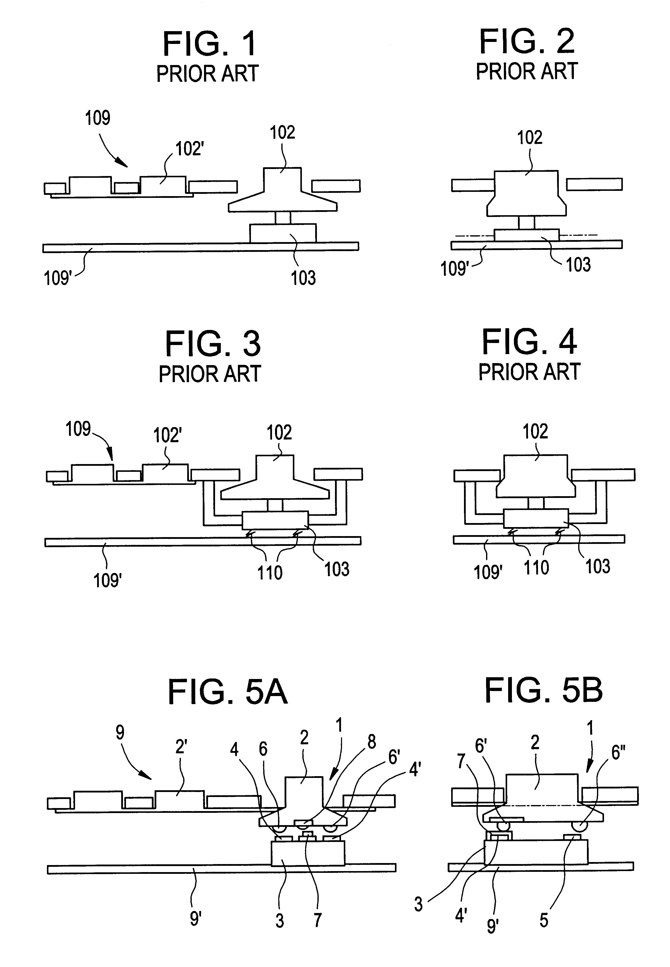 Keyboard switch assembly including actuator member with three active positions