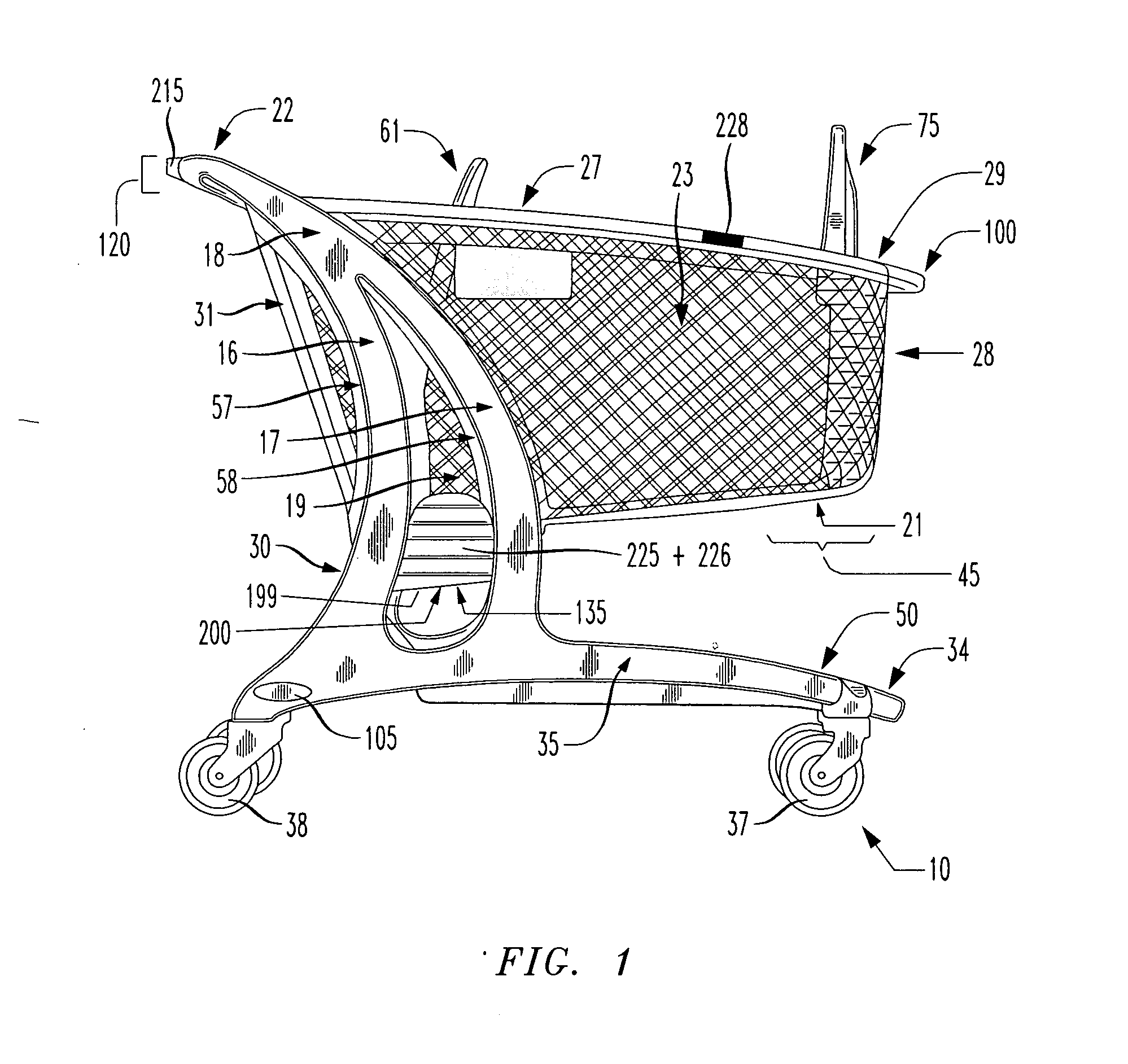 Media enabled shopping cart system with basket inventory