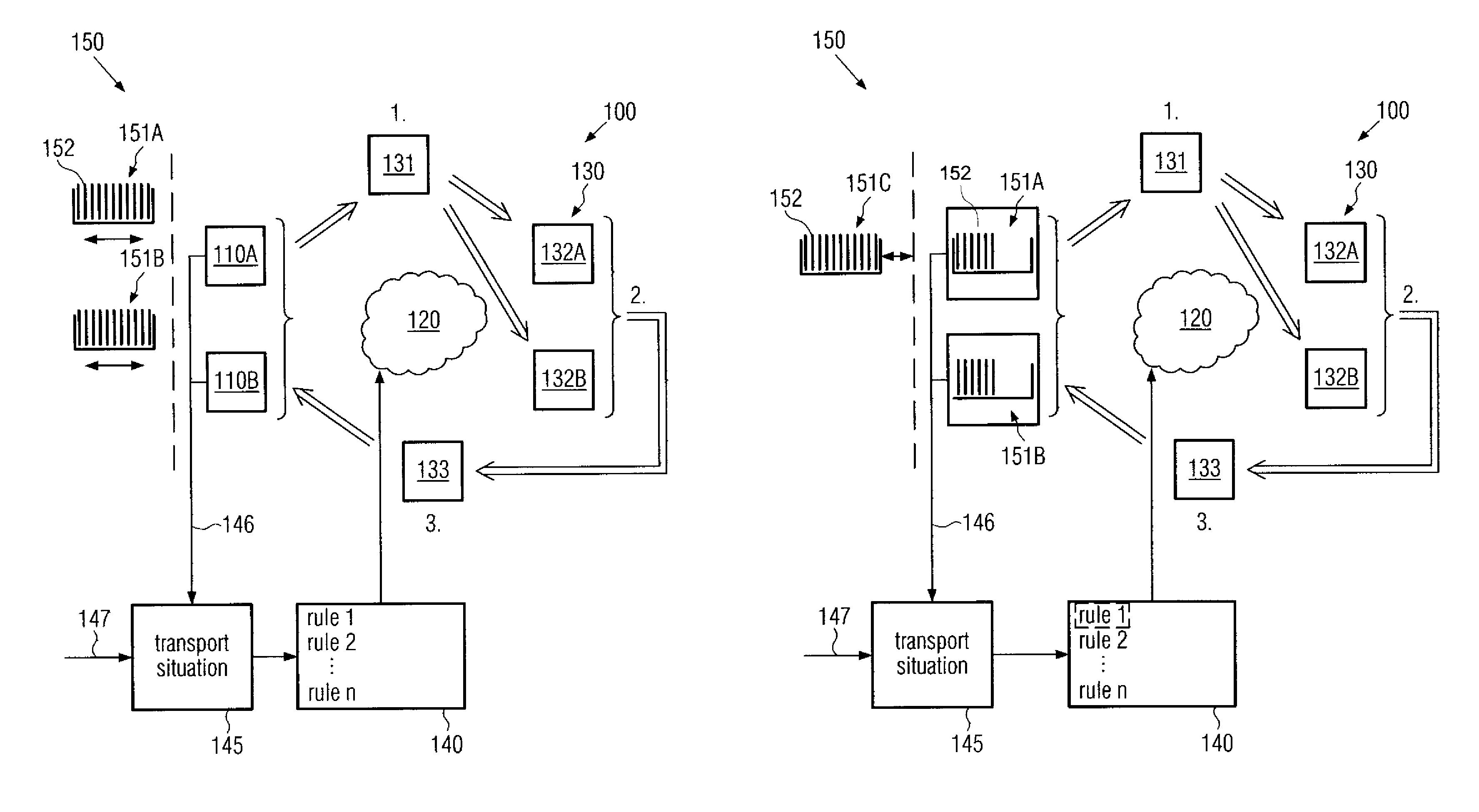 Method and system for dynamically changing the transport sequencing in a cluster tool