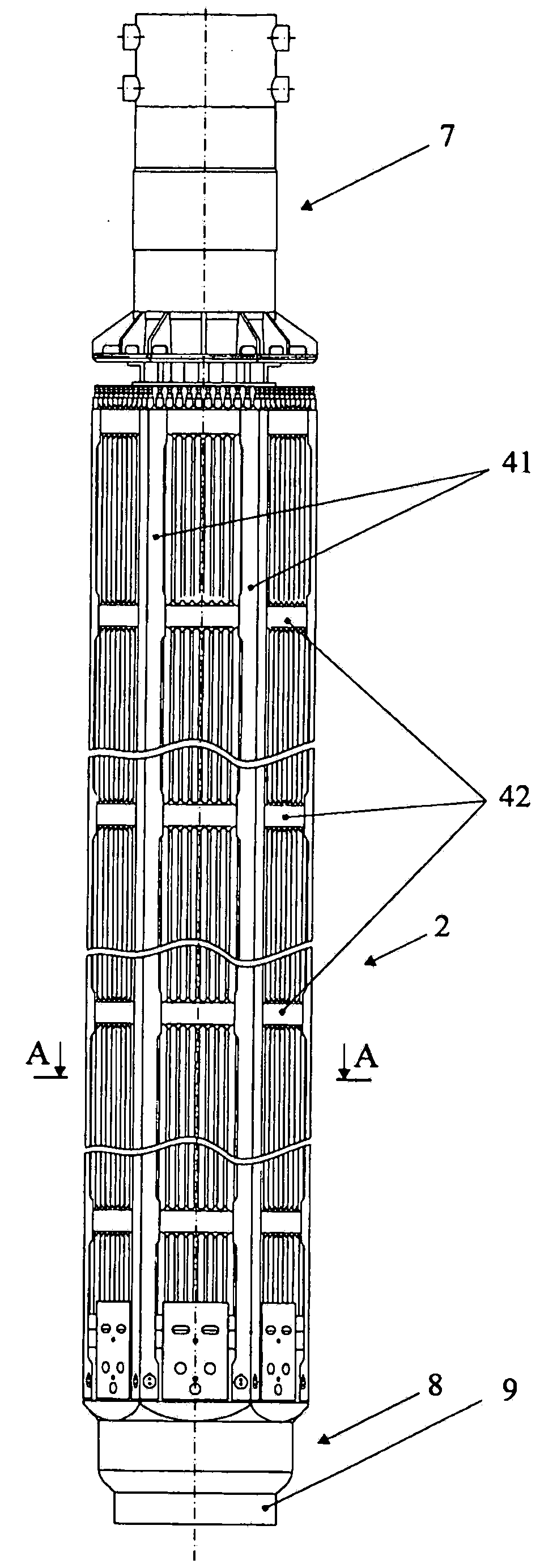 Nuclear reactor (optional), fuel assembly for seed-blanket subassembly of nuclear reactor (optional) as well as fuel element for fuel assembly