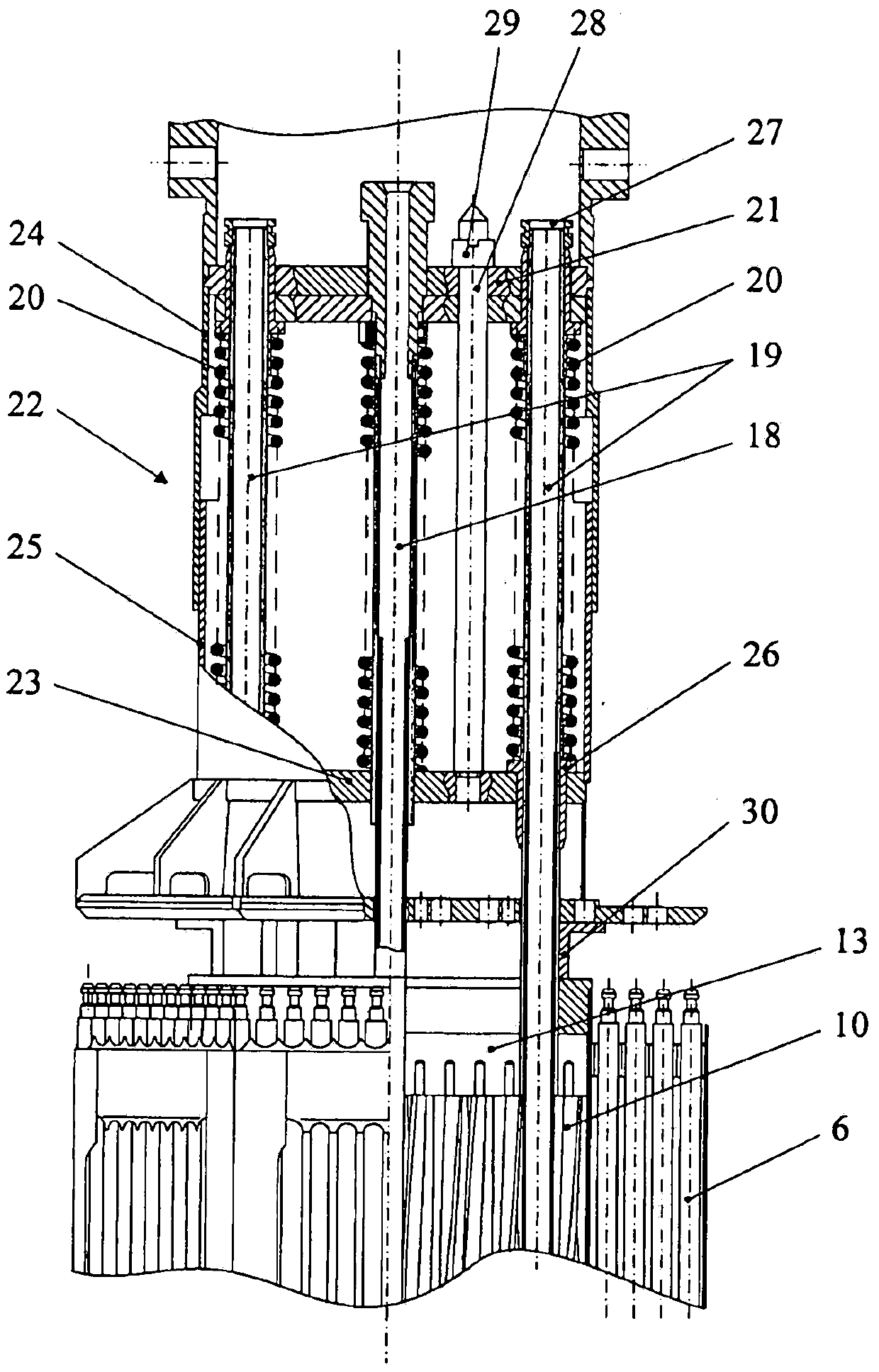 Nuclear reactor (optional), fuel assembly for seed-blanket subassembly of nuclear reactor (optional) as well as fuel element for fuel assembly