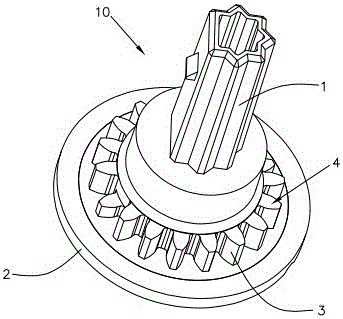 A kind of multifunctional gear and knob transmission assembly using the same