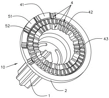 A kind of multifunctional gear and knob transmission assembly using the same