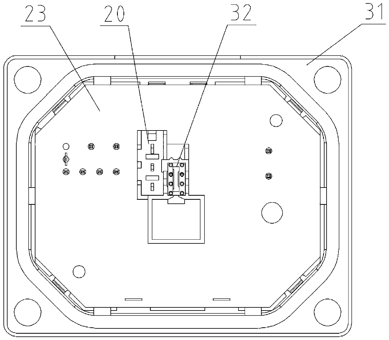 Electric double-type brake signal transmitter