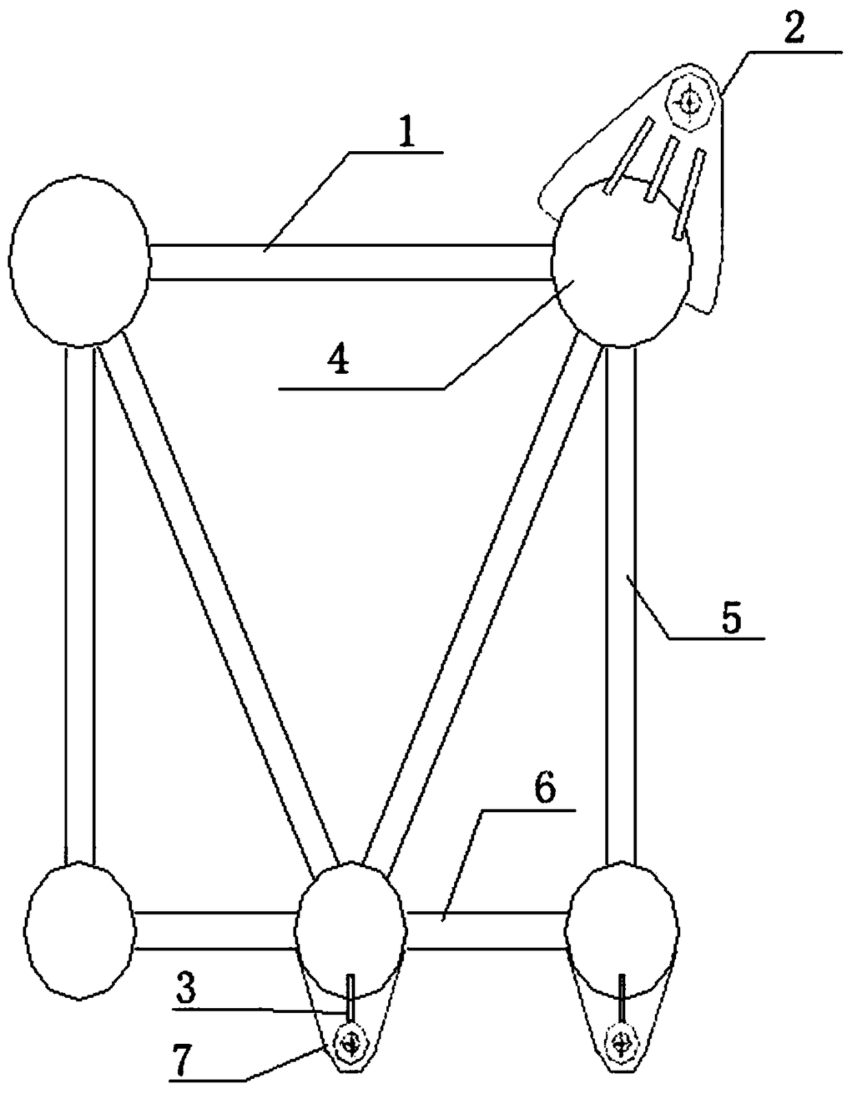 A nuclear power station annular double-layer steel plate wall structure whole-circle hoisting tool and method