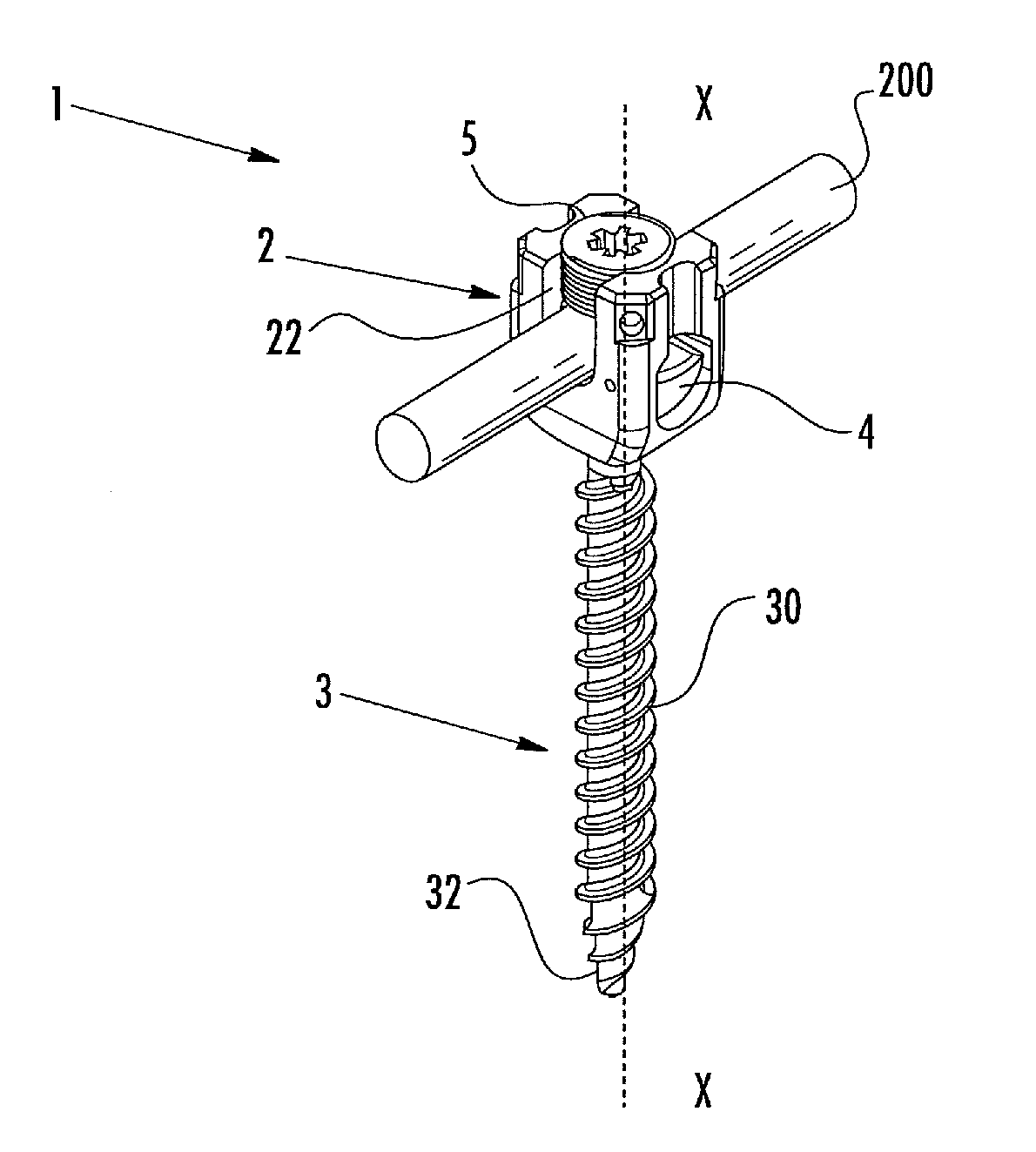 Polyaxial pedicle screw and fixation system kit comprising the screw