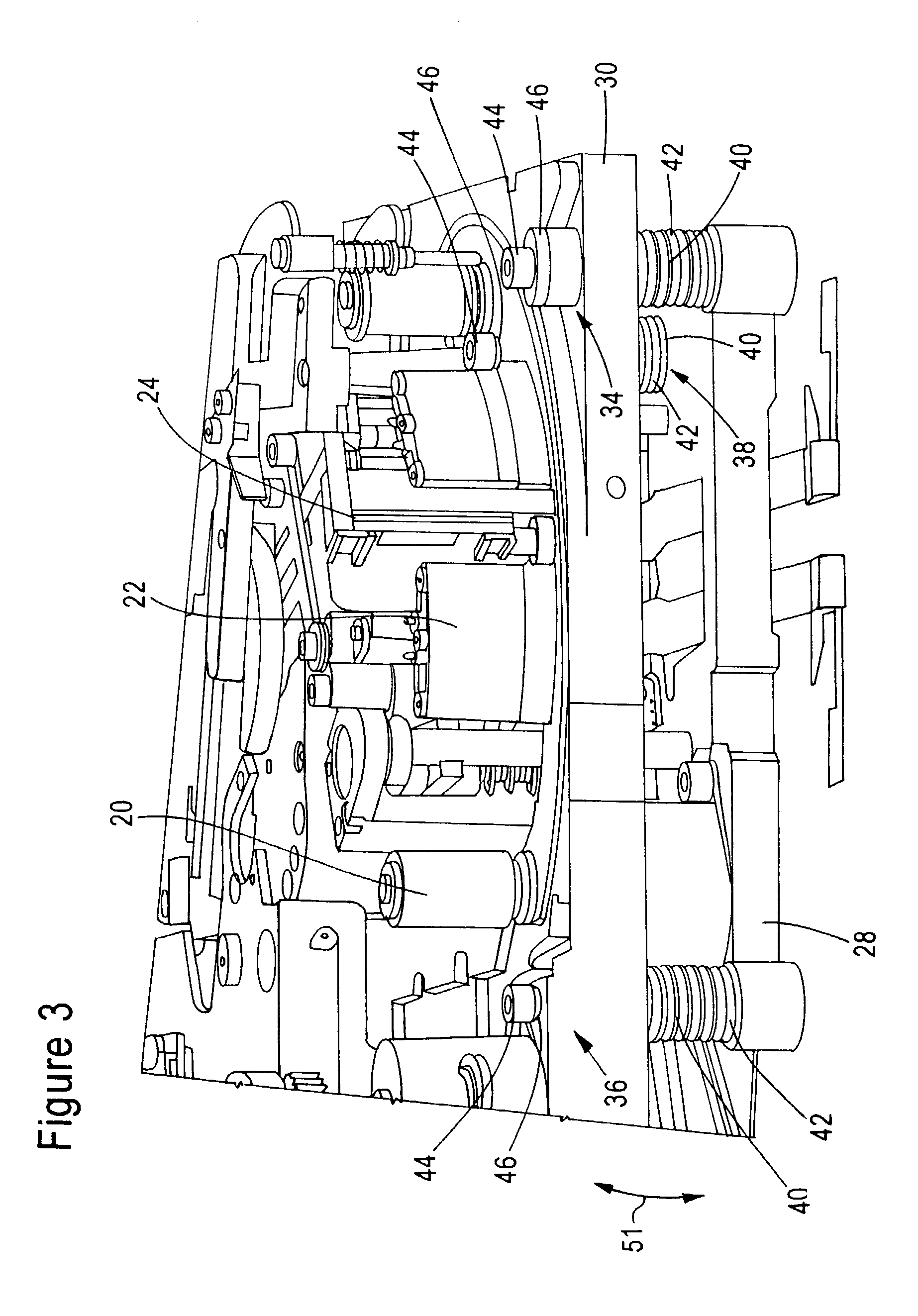 Tape drive apparatus with a head alignment system
