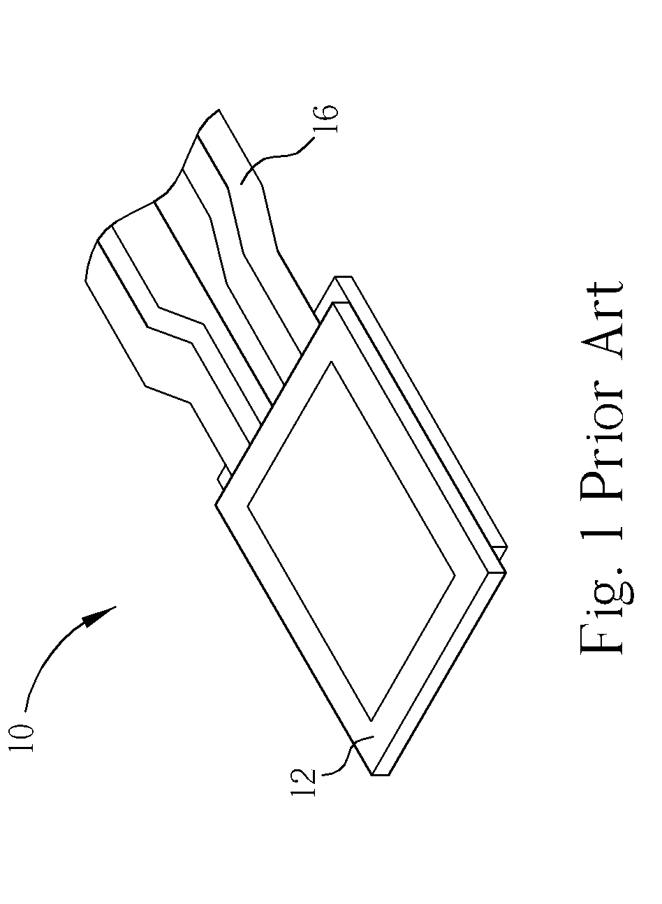 Liquid crystal display module and package structure thereof