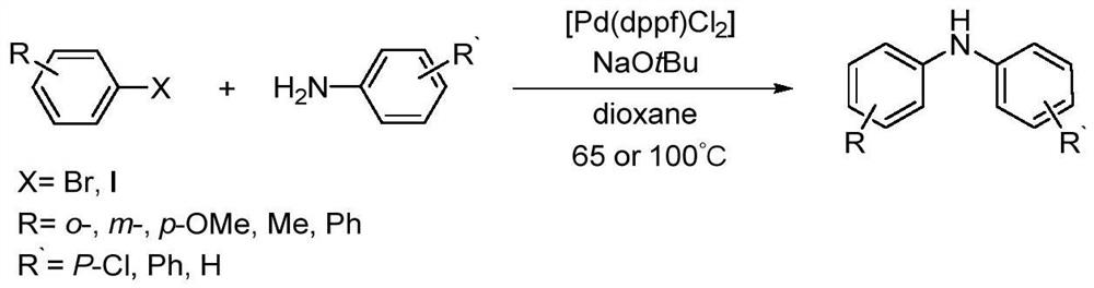 A kind of method of photo/nickel synergistic catalysis synthesis of diarylamine