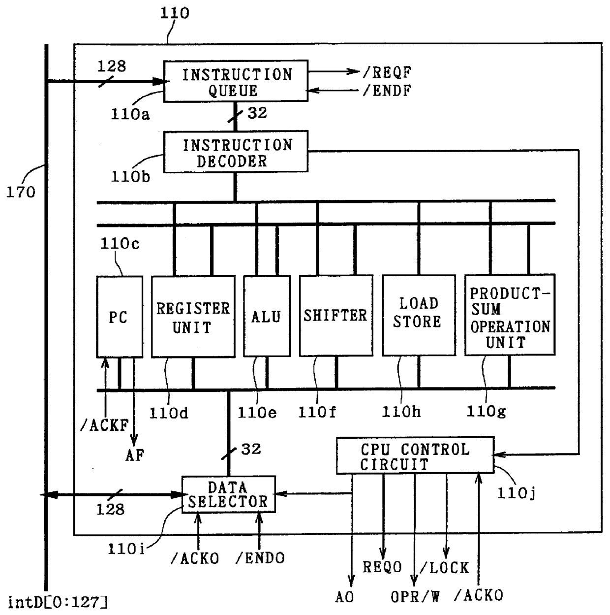 Computer system and semiconductor device on one chip including a memory and central processing unit for making interlock access to the memory
