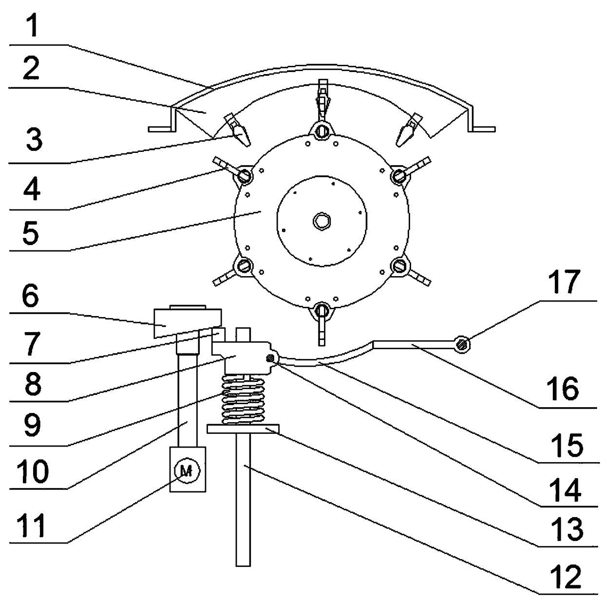 Cylinder concave screen type threshing system with anti-winding and anti-clogging functions