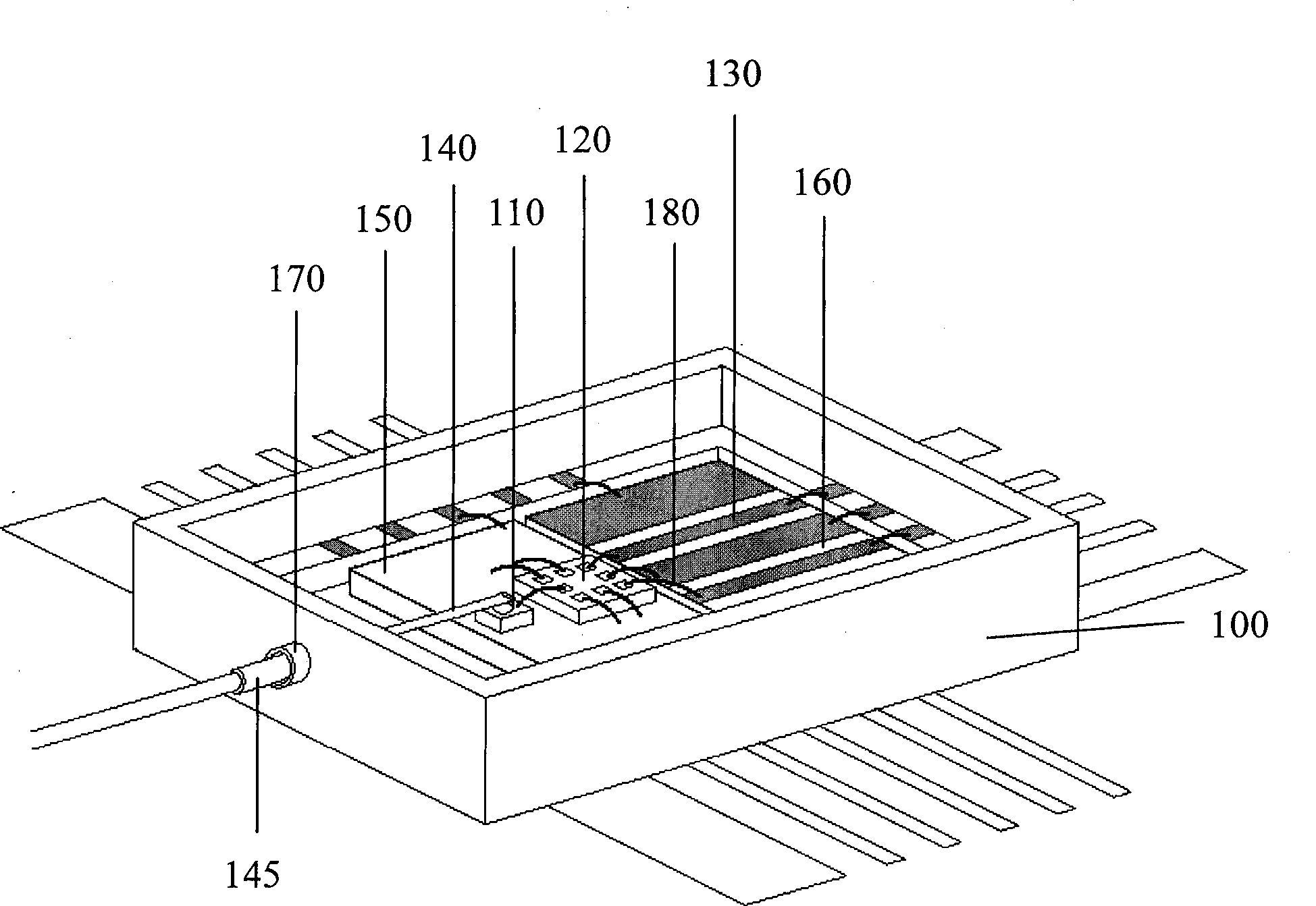 High-speed photoelectric subassembly and flip chip structure thereof