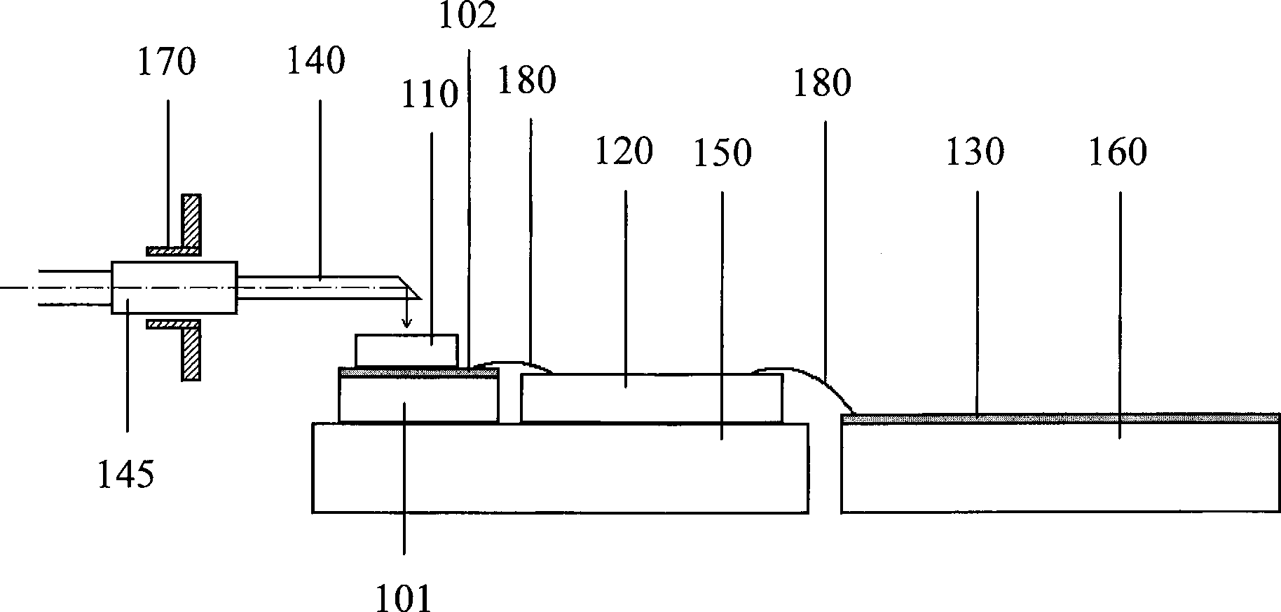 High-speed photoelectric subassembly and flip chip structure thereof