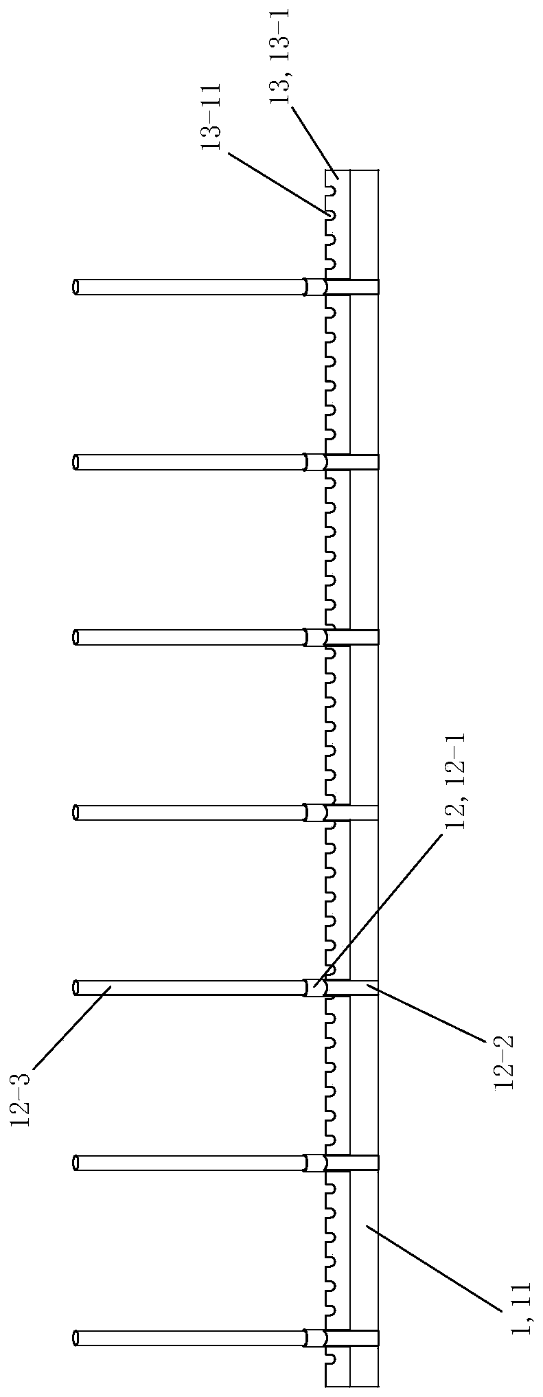 Mounting device and mounting method of prefabricated box girder bottom web steel bar framework