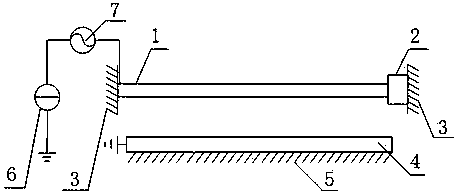 Micro-beam ultraharmonic and synchronous resonance signal frequency doubling tuning and amplifying device