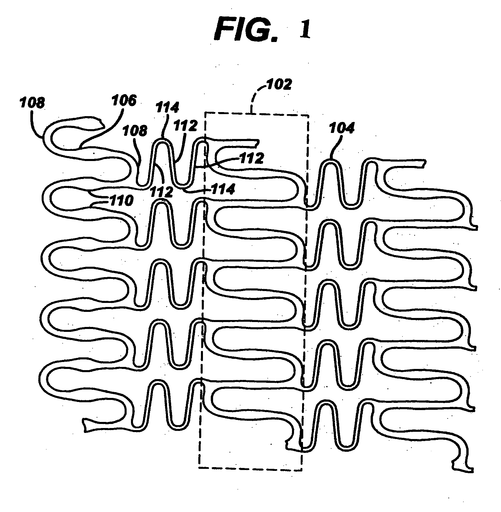 Polymeric stent having modified molecular structures in both the hoops and selected segments of the flexible connectors