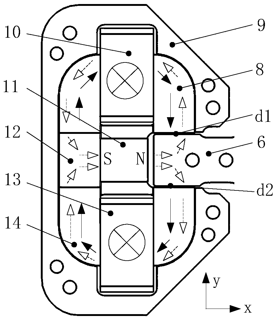 A three-degree-of-freedom linear electromagnetic actuator