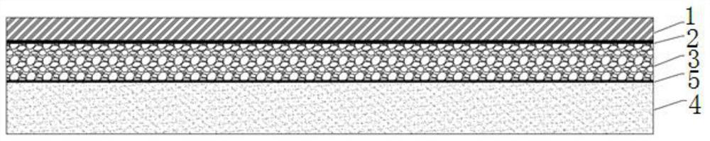 BRT station heavy traffic road section pavement structure and construction method