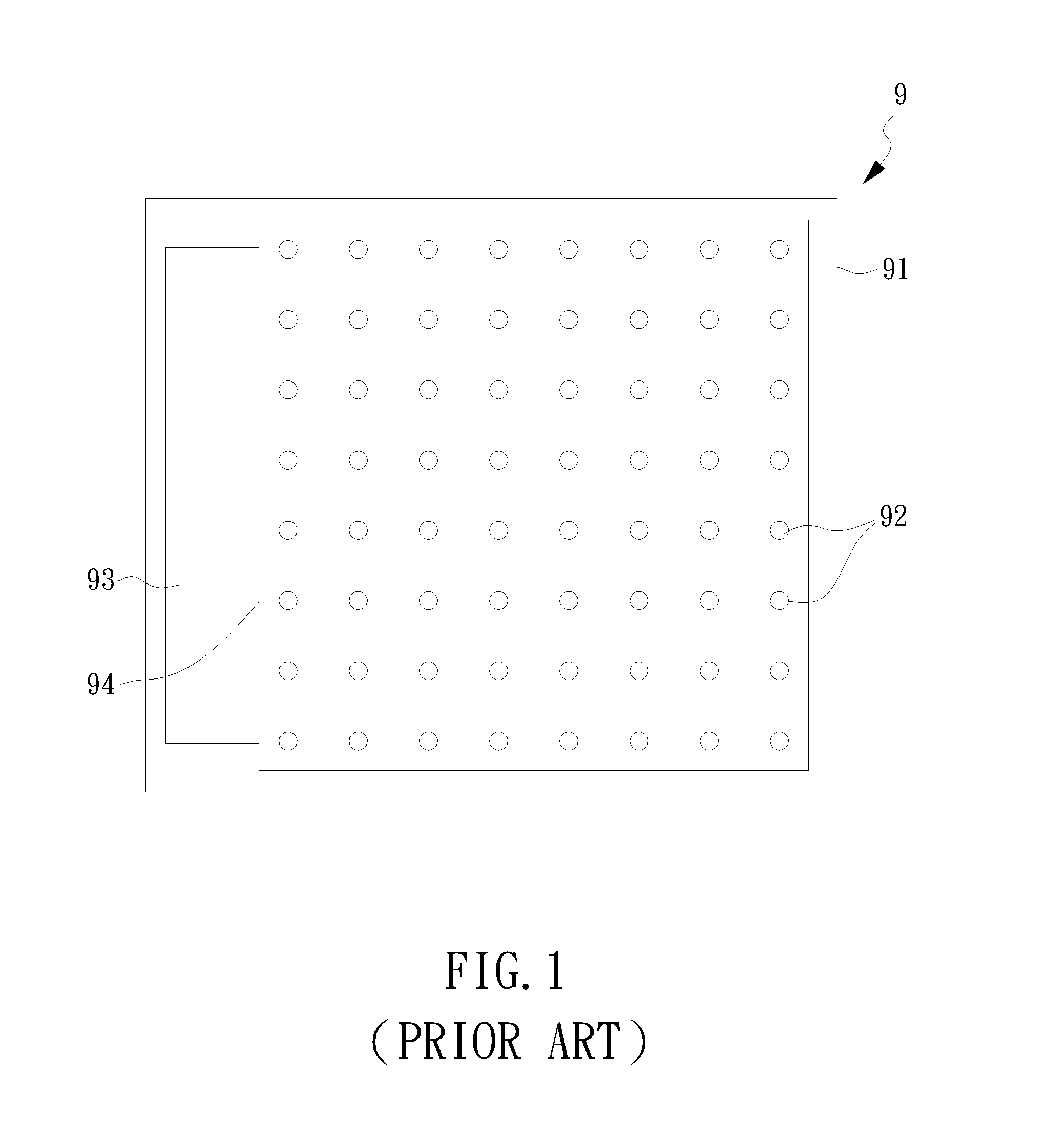 Chip Array Structure for Laser Diodes and Packaging Device for the Device