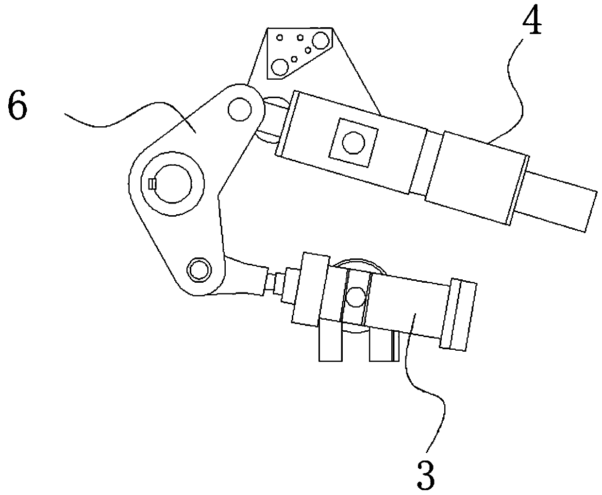 Coal gas pressure release valve with double-connecting-rod structure