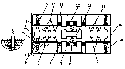Integrated forward and reverse rotation alternating-current contactor