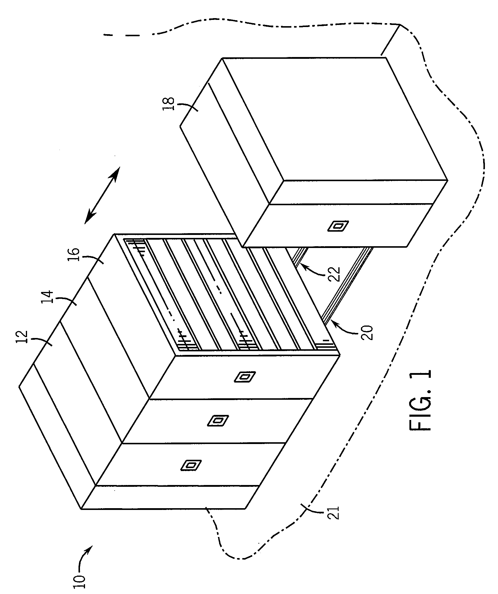 Narrow Slot Roller And Guide System For High Density Mobile Storage Systems