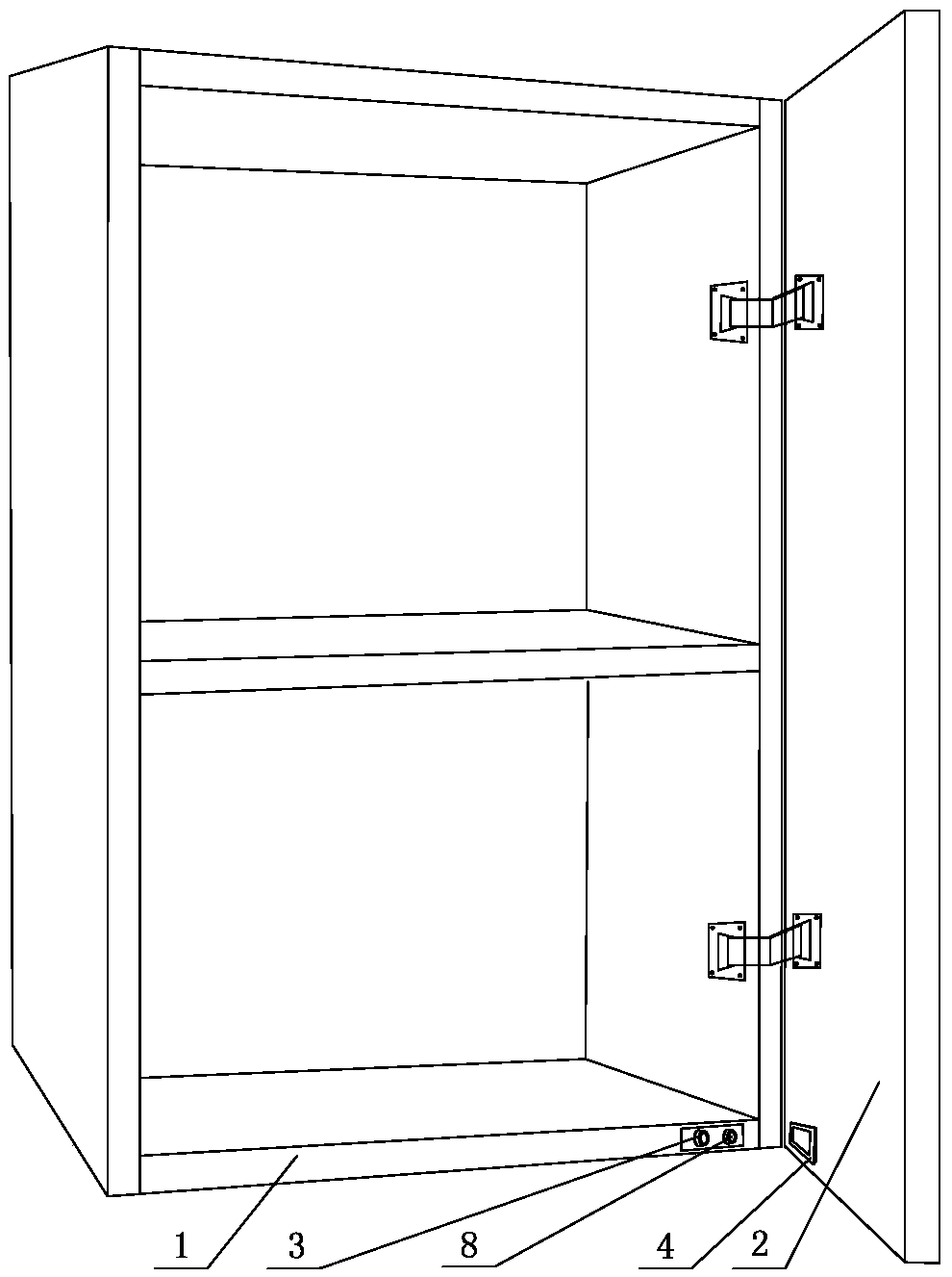 A- door panel power connection switch device